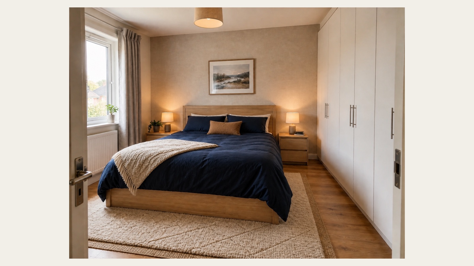 DwellShift bedroom result for Test 3 with the fixed layout retained