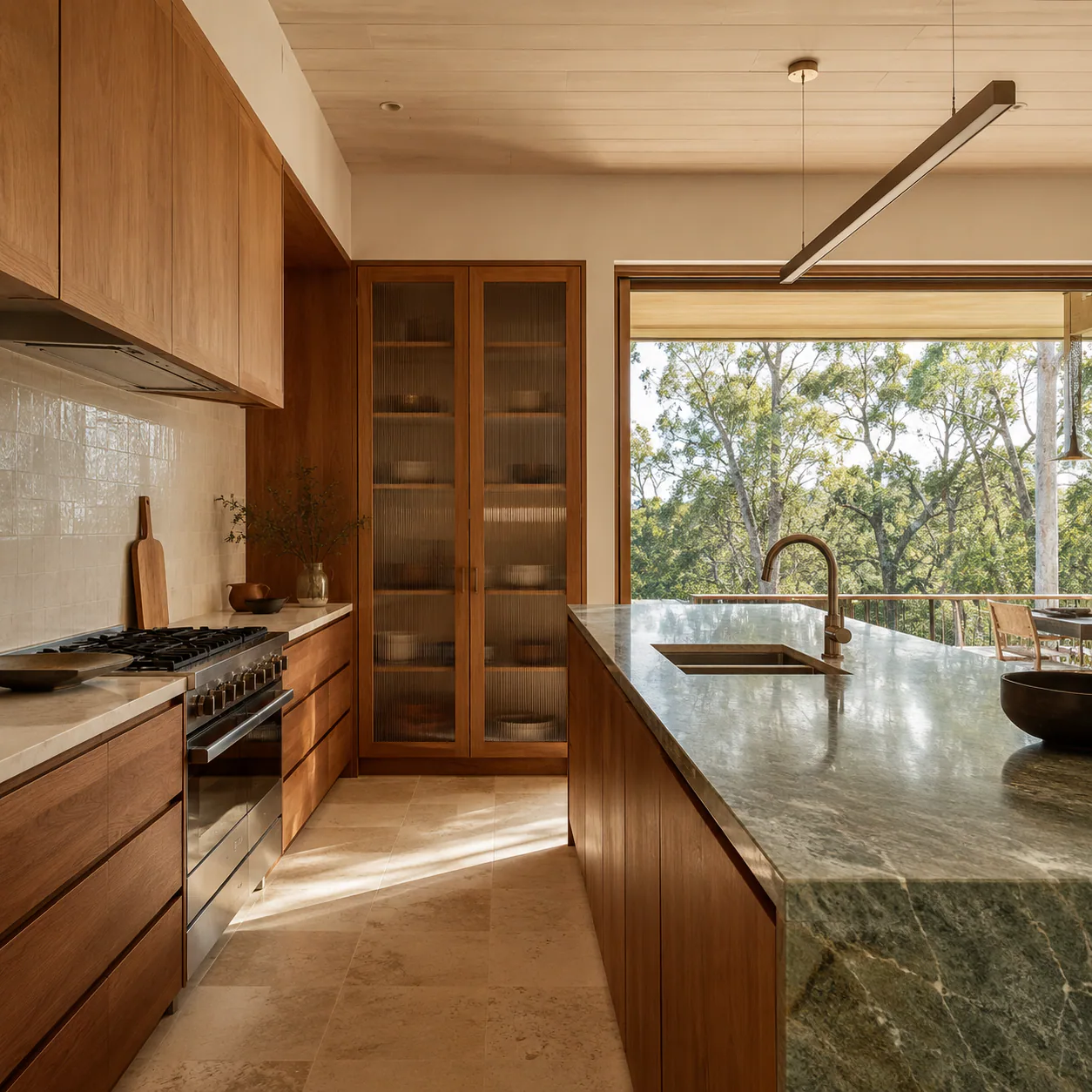 Australian Coastal Kitchen interior in coastal style