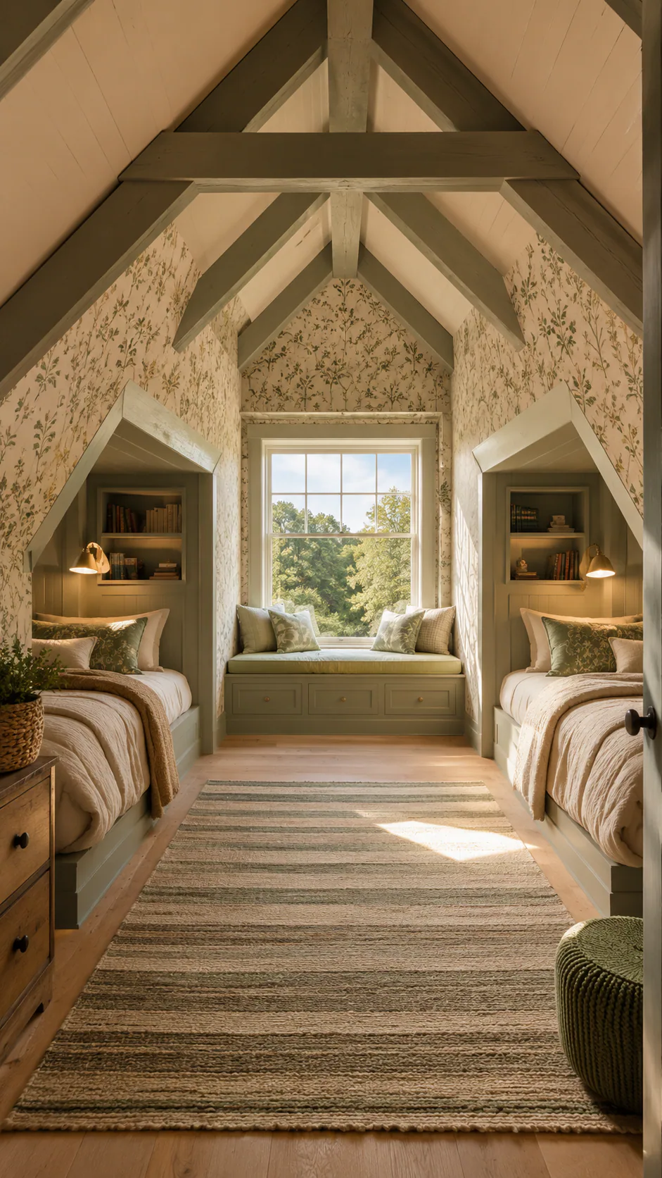 Storybook Attic Kids' Room interior in traditional style