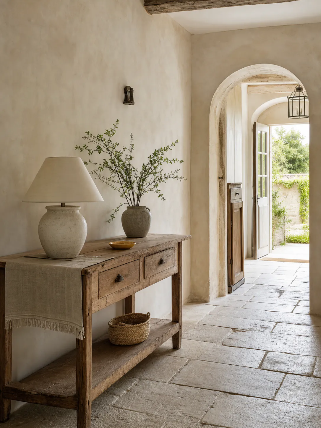 French Country Arched Entryway interior in french country style