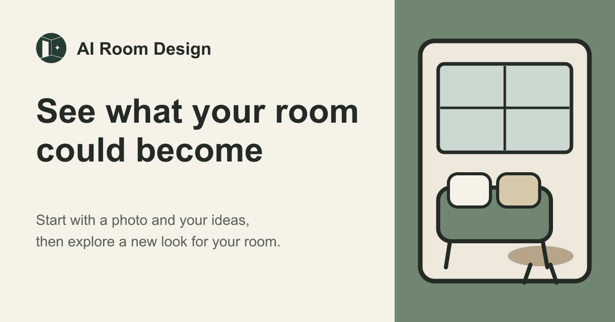 AI Room Design — 官网预览图